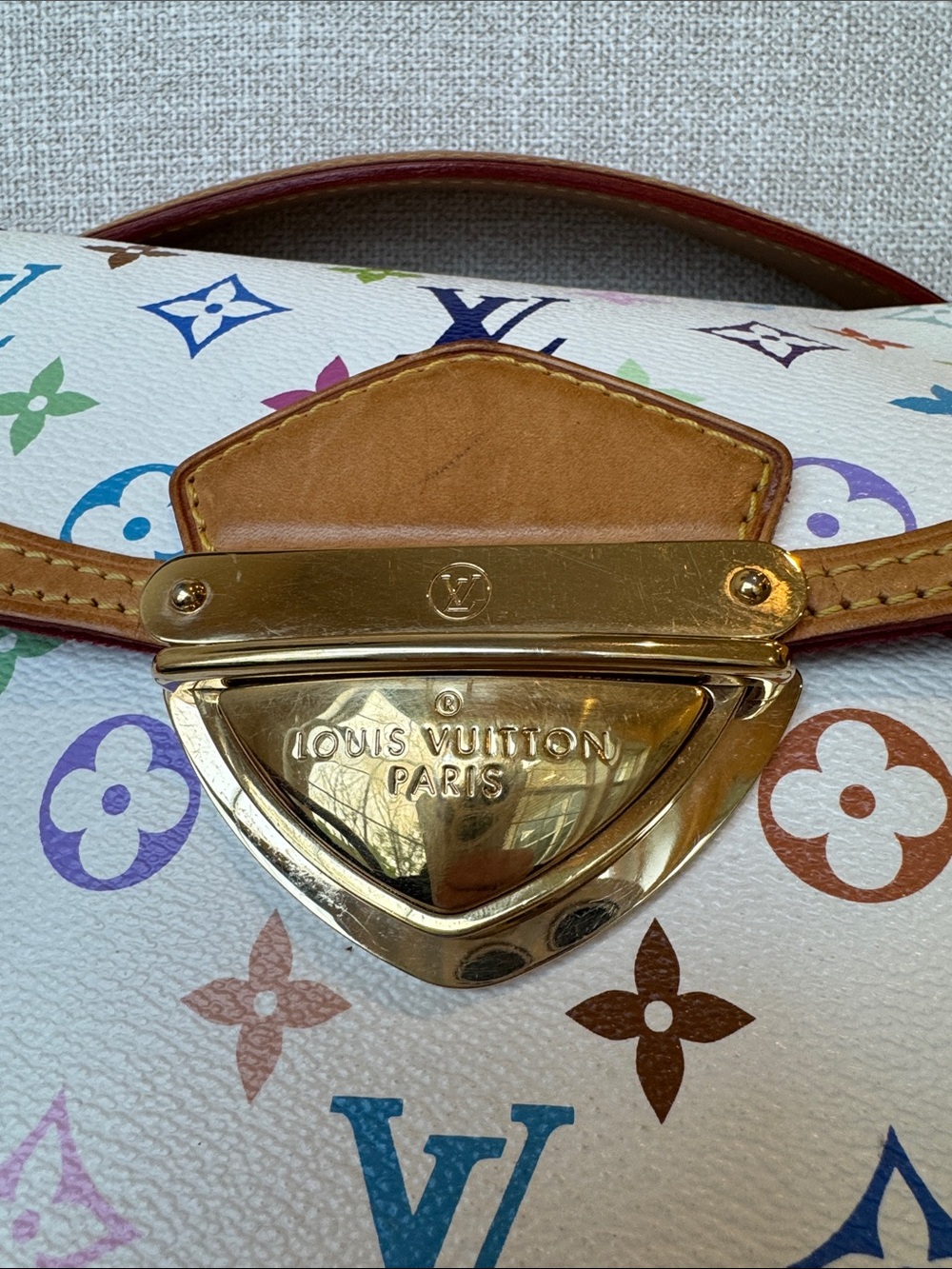 Louis Vuitton Monogram Murakami Multicolor Beverly MM White Authentic *rare* - Picture 4 of 17